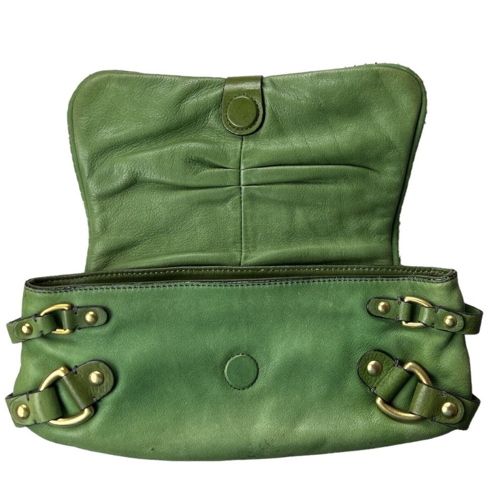Vintage Juicy Couture Clutch Bag Green Leather - Picture 2 of 14